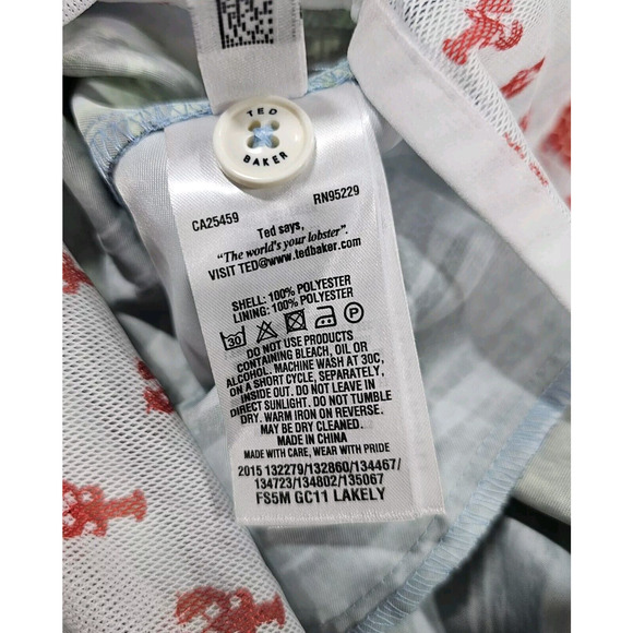 Ted Baker London MENS SZ 6 2XL Swim Shortti Trunks Tropical Worlds Your Lobster - Picture 10 of 12